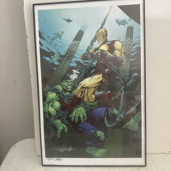 Hulk & Ironman Comic Print 19/50 KMR